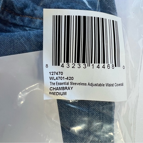 NWT WILDFANG M CHAMBRAY COVERALL - Picture 5 of 5